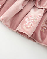 Destiny Velvet Frill Mini Skirt