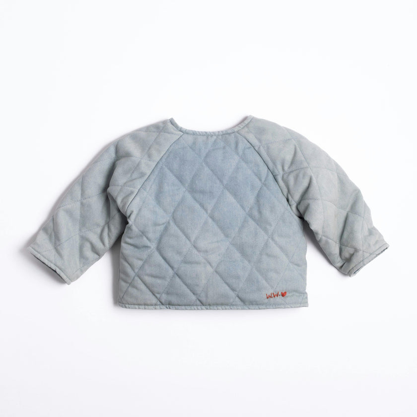 Quilted Jacket in Denim Darling