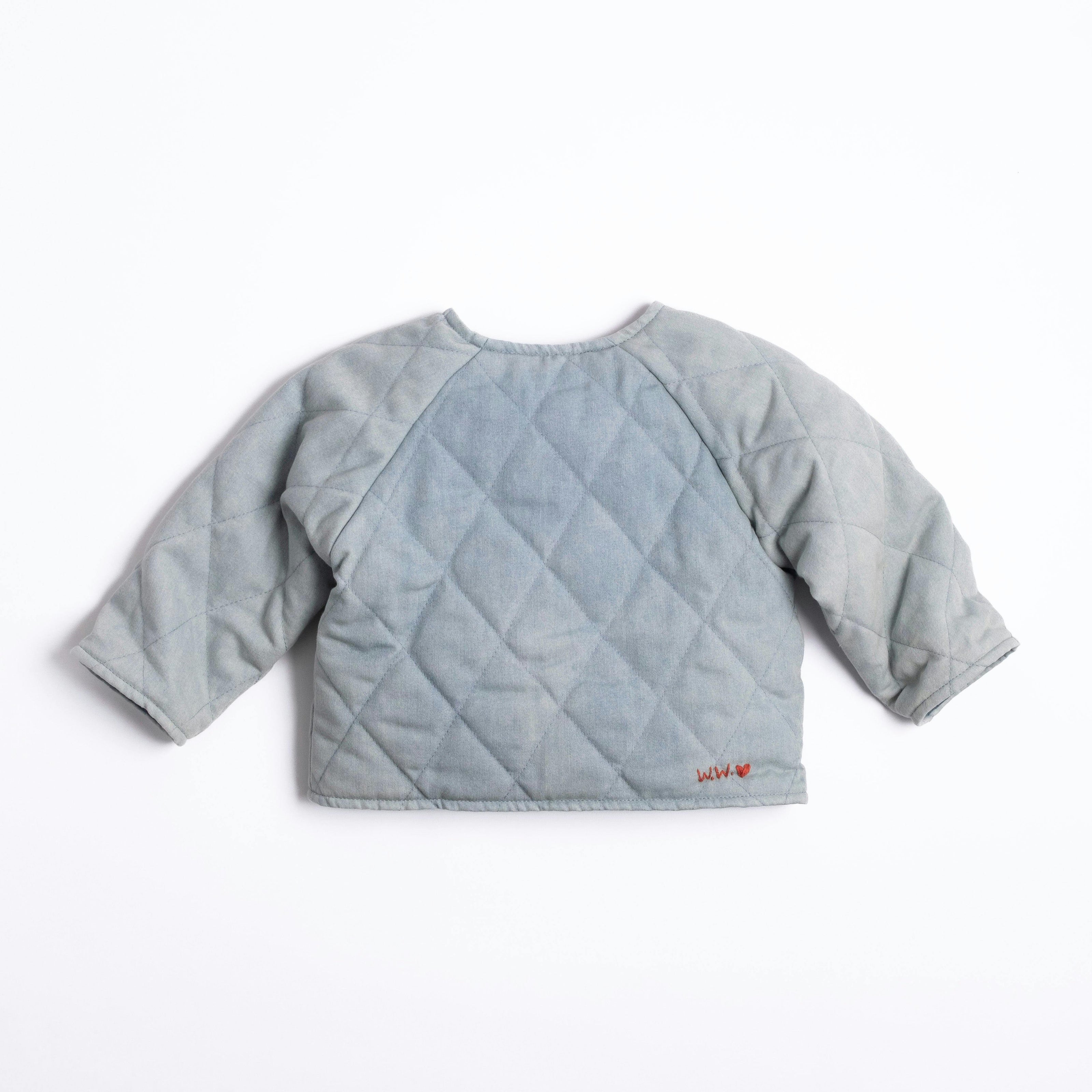 Quilted Jacket in Denim Darling