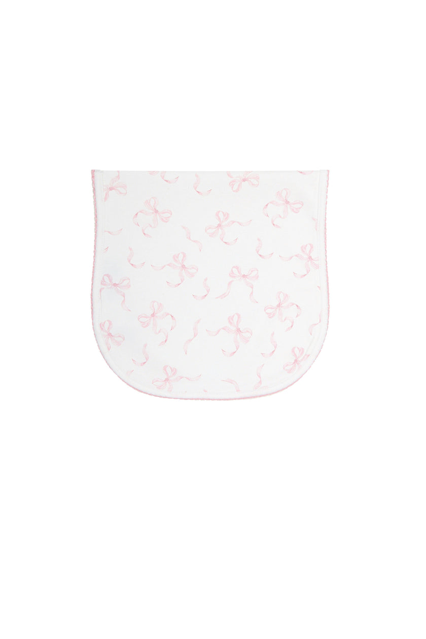 Charming Bows Print Burp Cloth