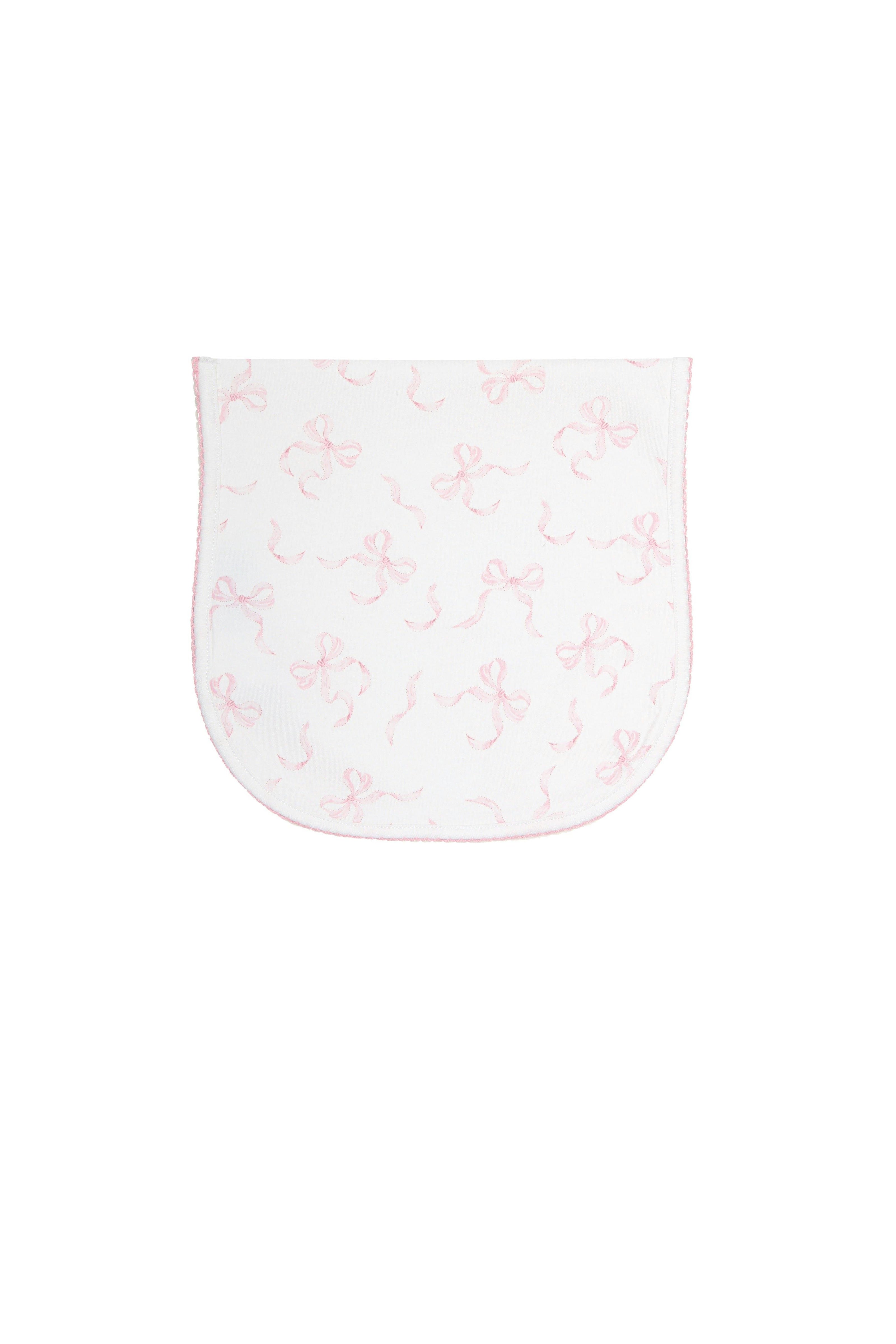 Charming Bows Print Burp Cloth