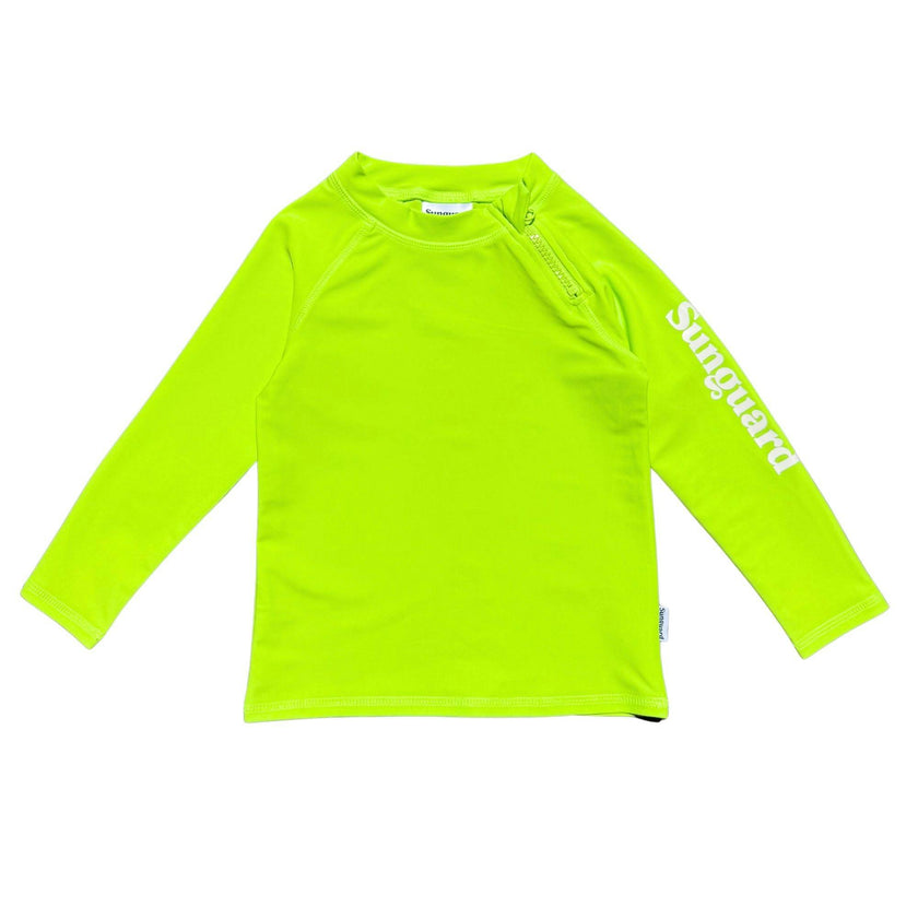 Kids Neon Long Sleeve UPF 50+ Rashguard Top