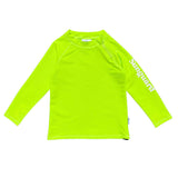 Kids Neon Long Sleeve UPF 50+ Rashguard Top