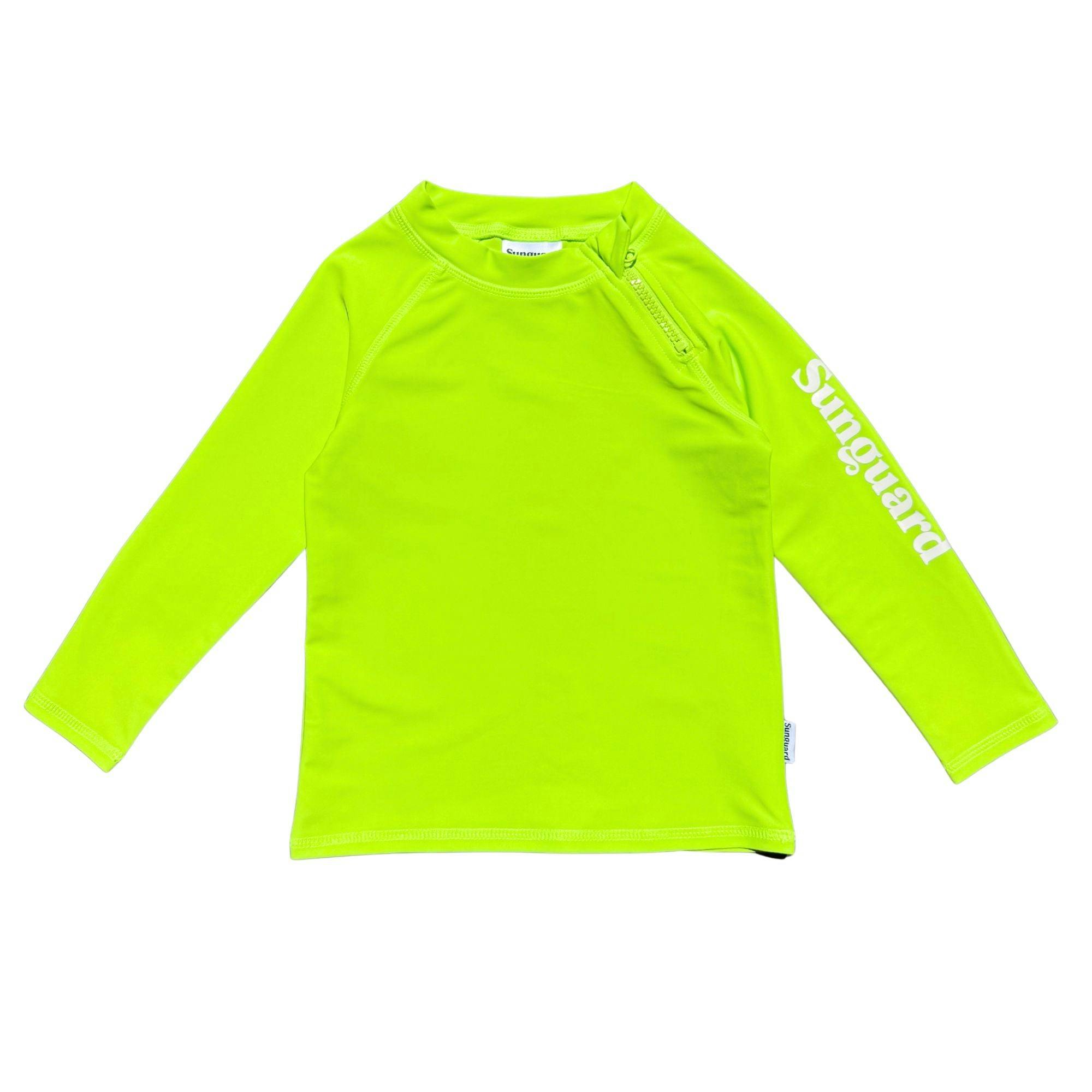 Kids Neon Long Sleeve UPF 50+ Rashguard Top