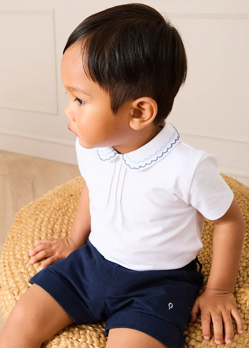 Insignia Elasticated Waist Turn-up Shorts in Navy (12mths-4yrs)