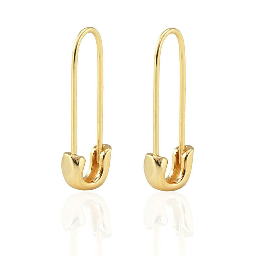 Safety Pin Hoop Earrings