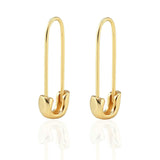 Safety Pin Hoop Earrings