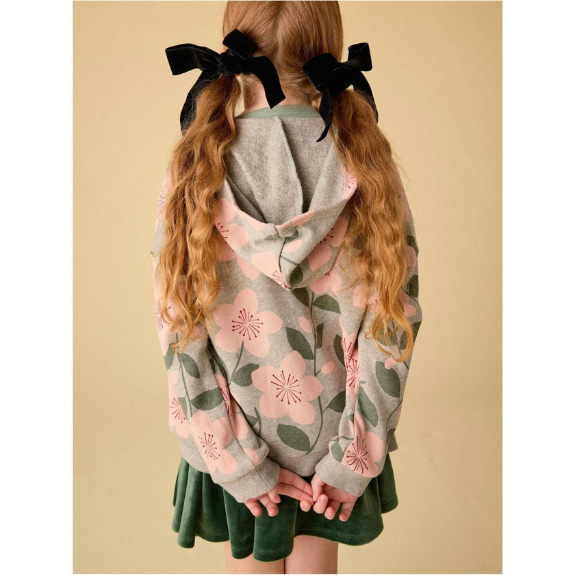 Velour Twirl Skirt, Green
