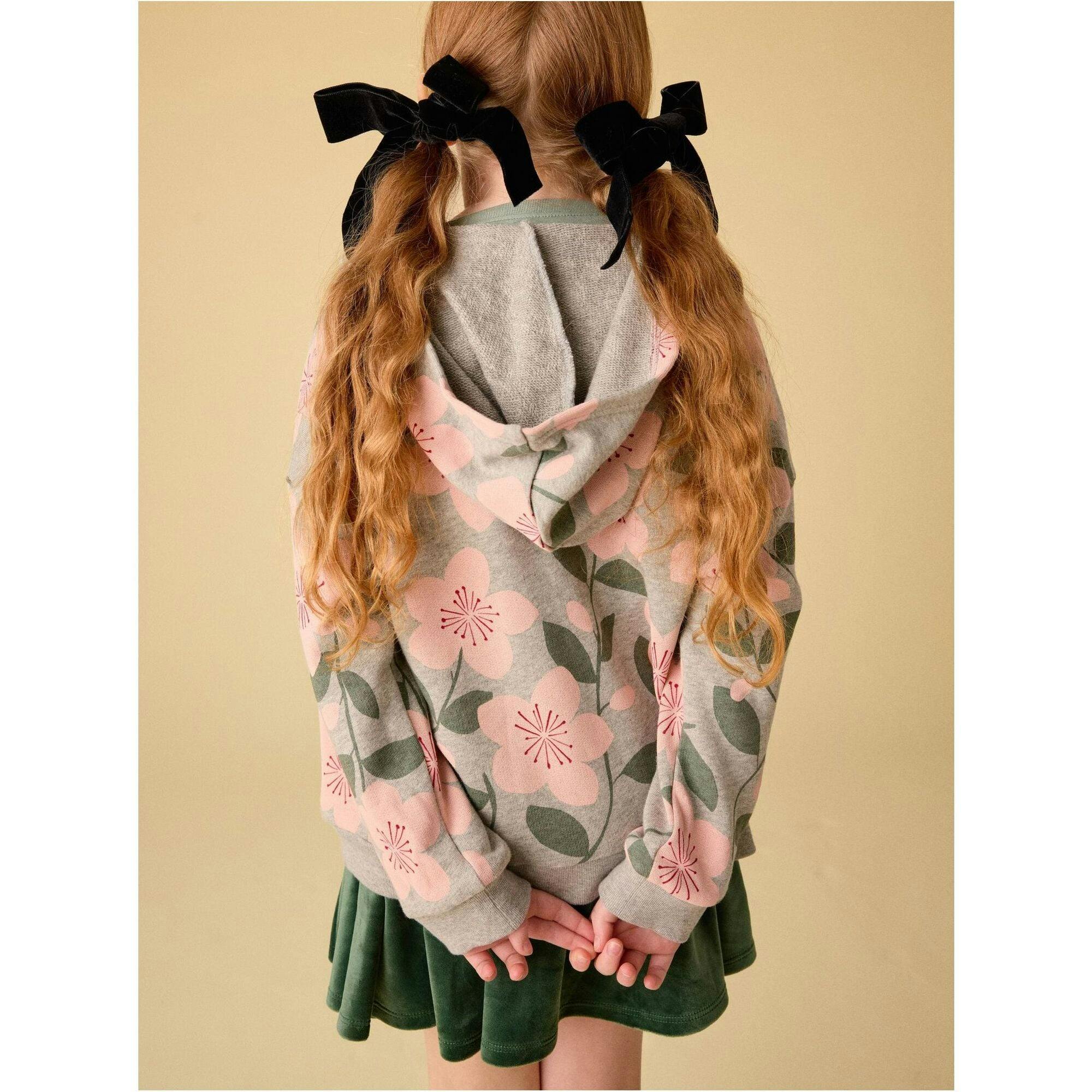 Velour Twirl Skirt, Green