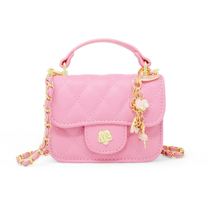 Tiny Quilted Ballet Charm Handbag
