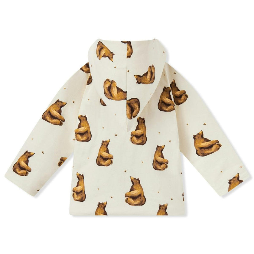 Honey Reversible Waffle Knit Hooded Jacket