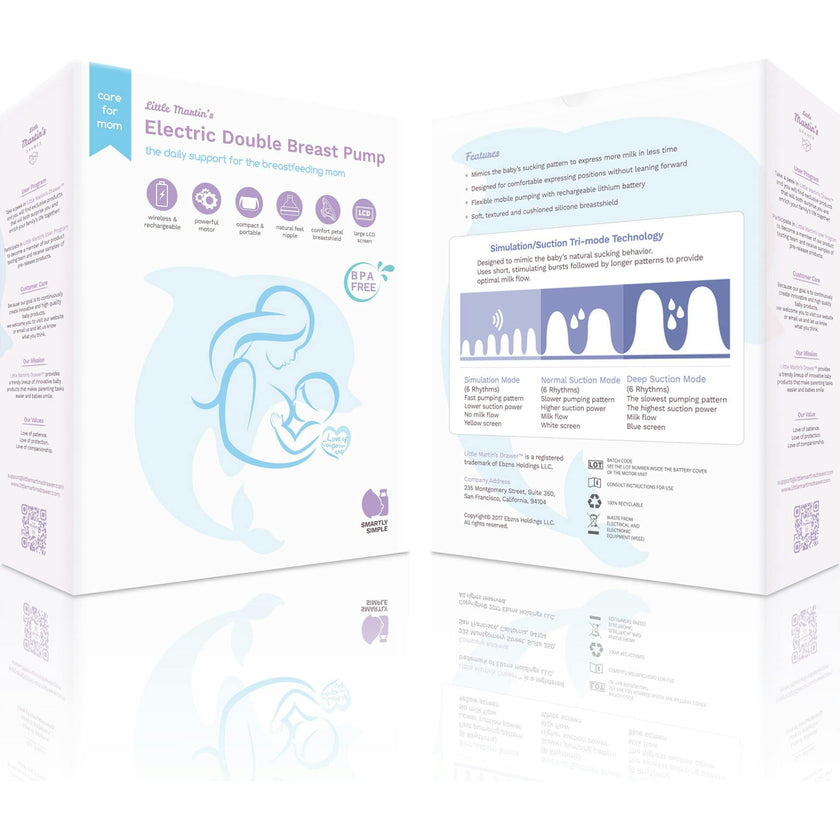 Electric Double Breast Pump: Blue