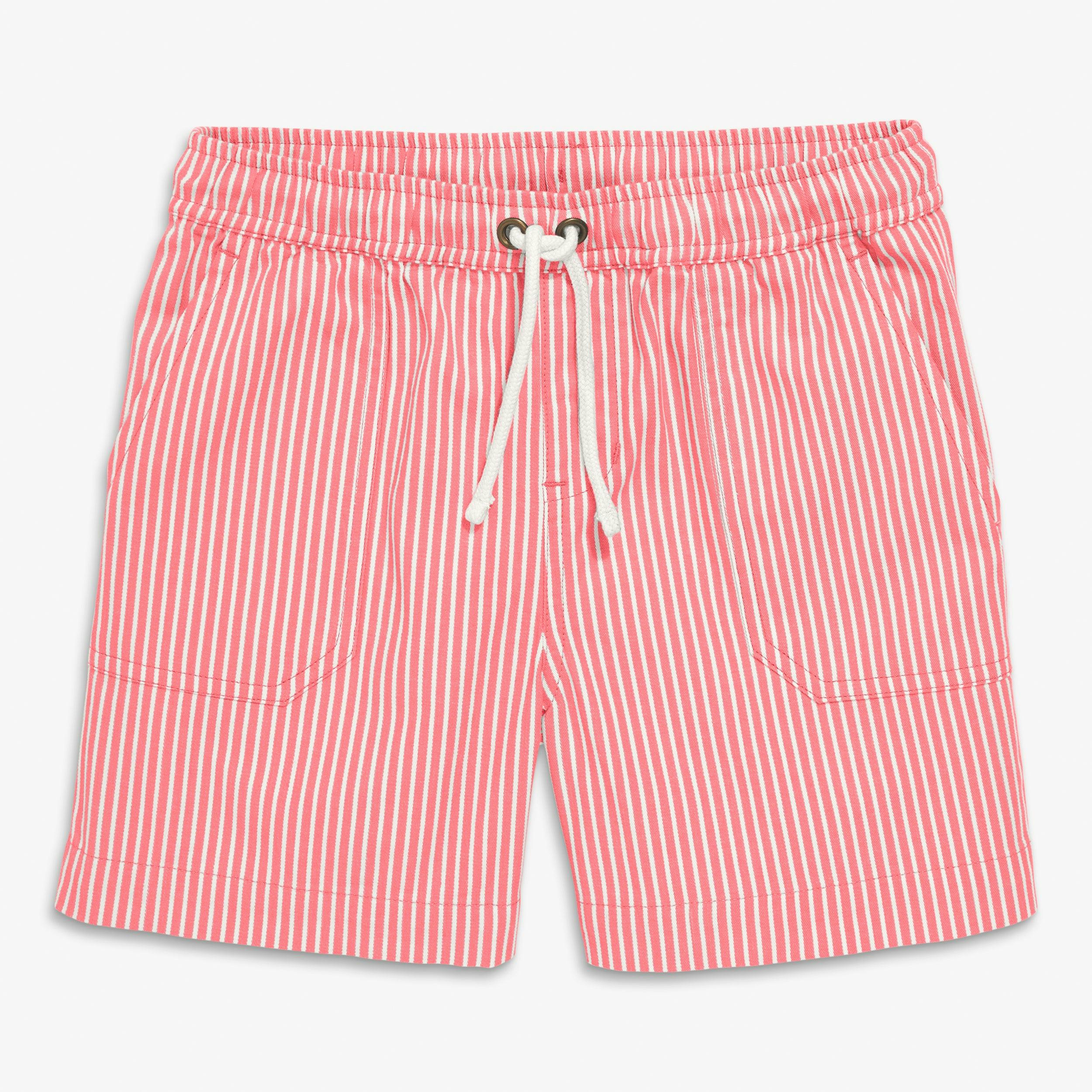Clearance kids stretch chino short in boardwalk stripe