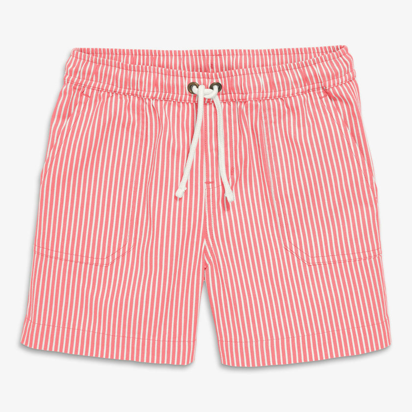 Clearance kids stretch chino short in boardwalk stripe
