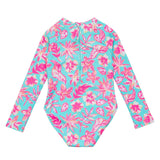 Tropical Glow Recycled LS Surf Suit
