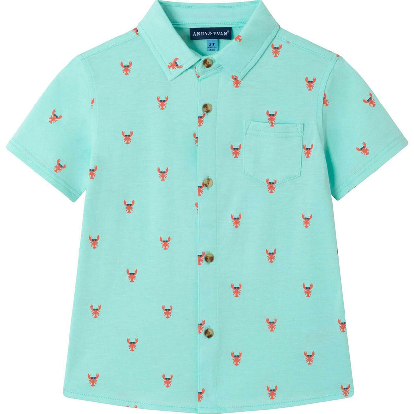 Kids Lobster Knit Buttondown