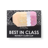 Packed Party Best in Class Pencil Novelty Hair Claw Clip - Pearlized Glossy Pencil-Shaped Hair Accessory for Students and Teachers, 2.25x3.75 Inch