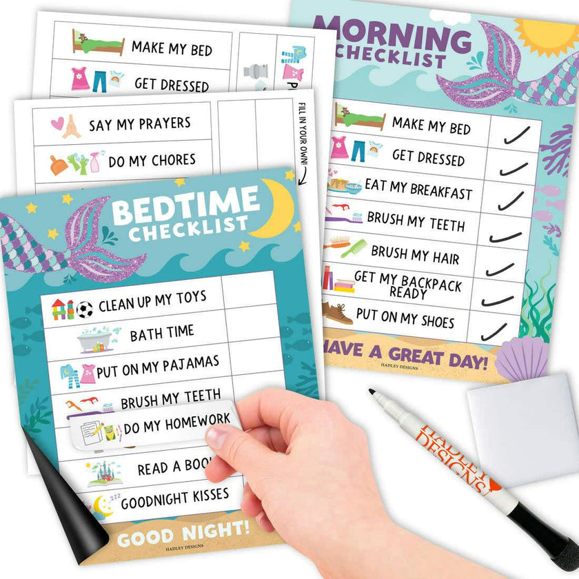 Mermaid Kids Chore Chart