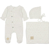 Spray of Cherries Layette Set Ivory