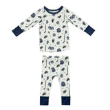 Boys Long Sleeve Lounge Set in Hockey