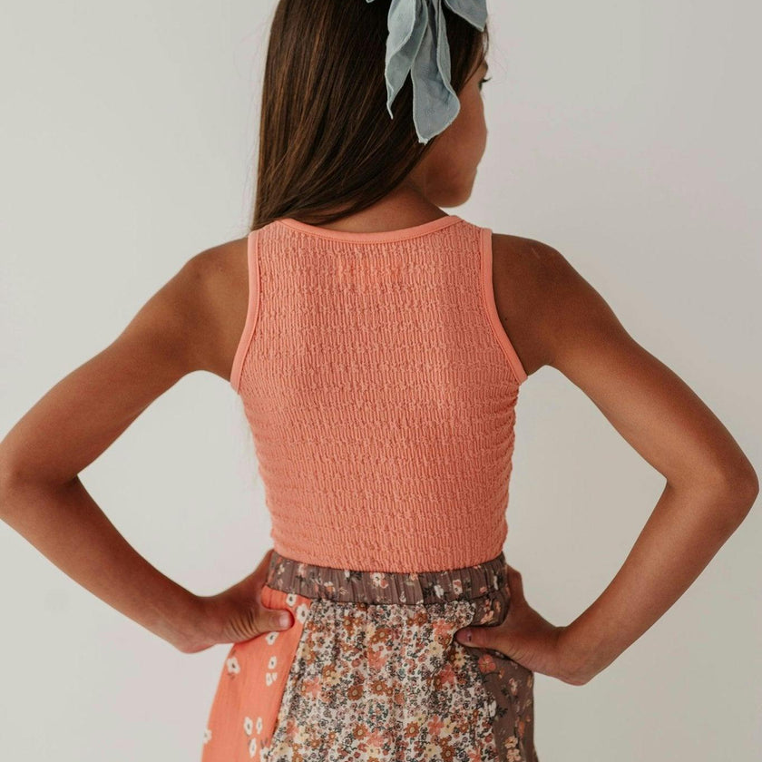 Textured Square Neck Tank