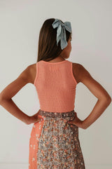Textured Square Neck Tank