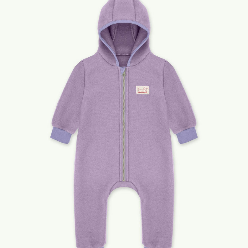 children's merino wool overall - lilac