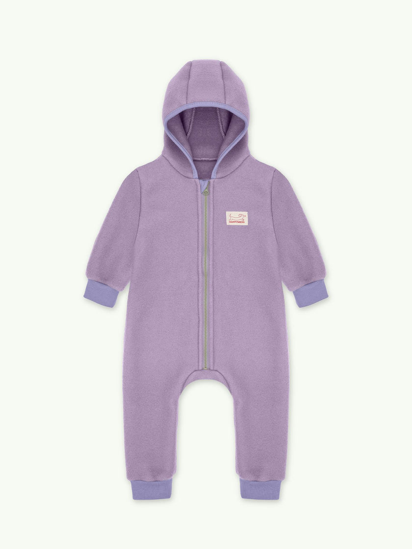 children's merino wool overall - lilac