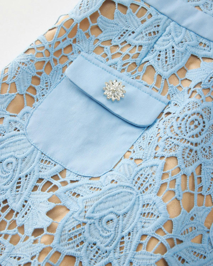 Juliana Embroidered Mini Dress