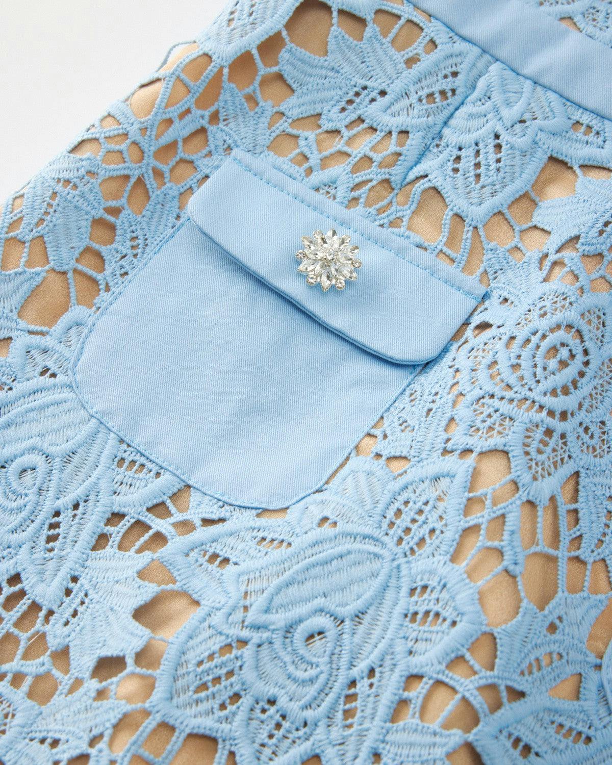 Juliana Embroidered Mini Dress
