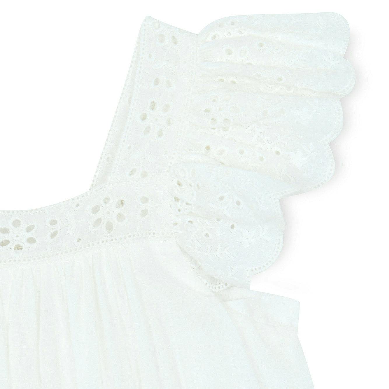 Embroidered Voile Laura Dress