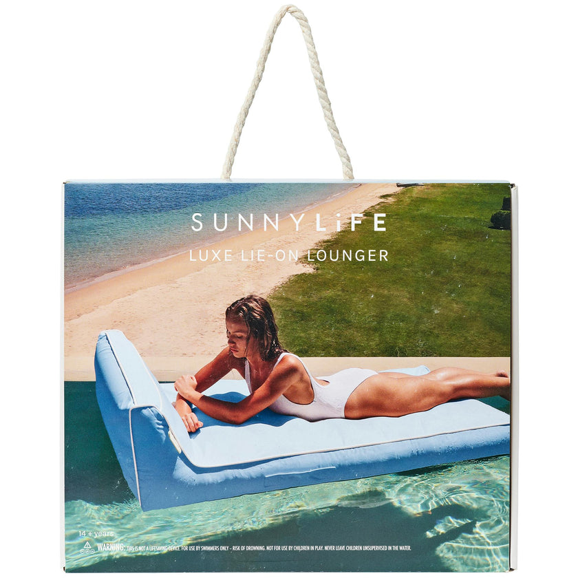 Luxe Lie-On Lounger: La Mer Med Blue
