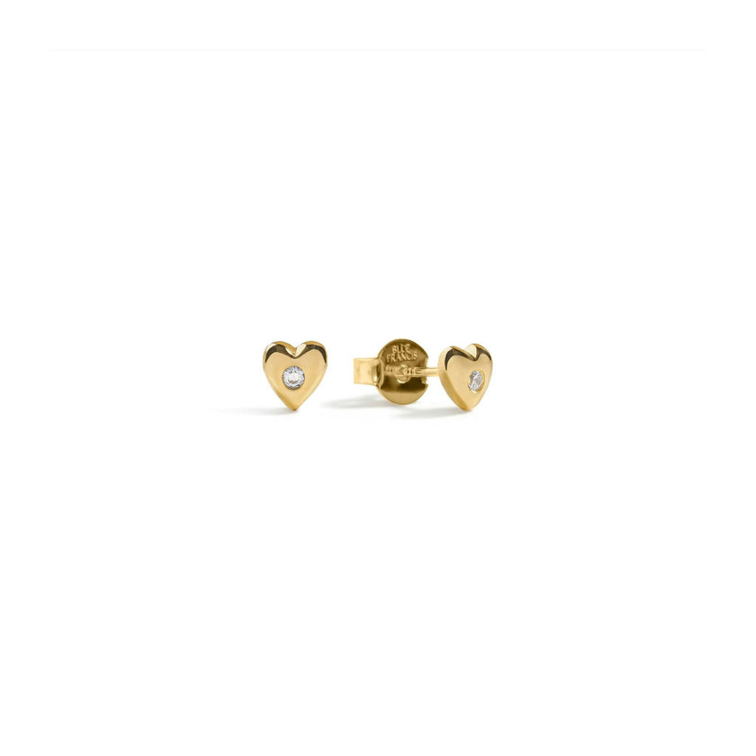 Twinkle Heart Studs - Standard
