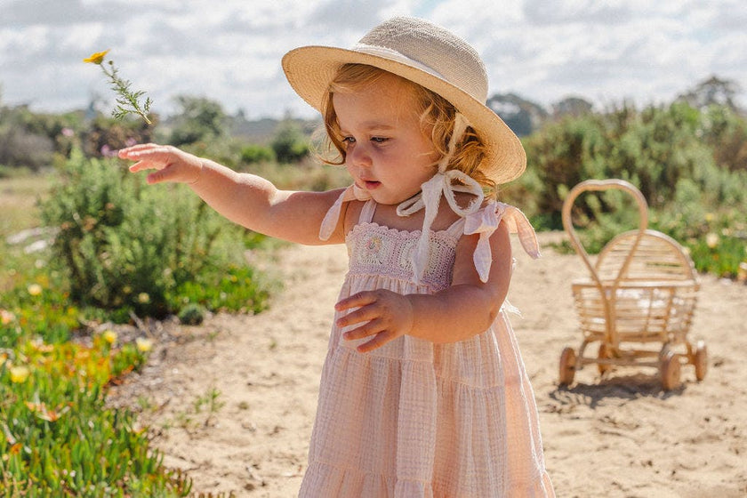 Crochet Dress in Petal Bouquet
