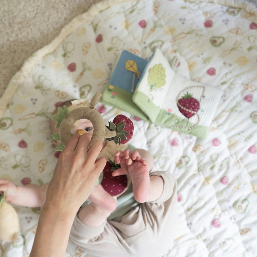 Clementine Fruits & Veggies Soft Plush Activity Ring
