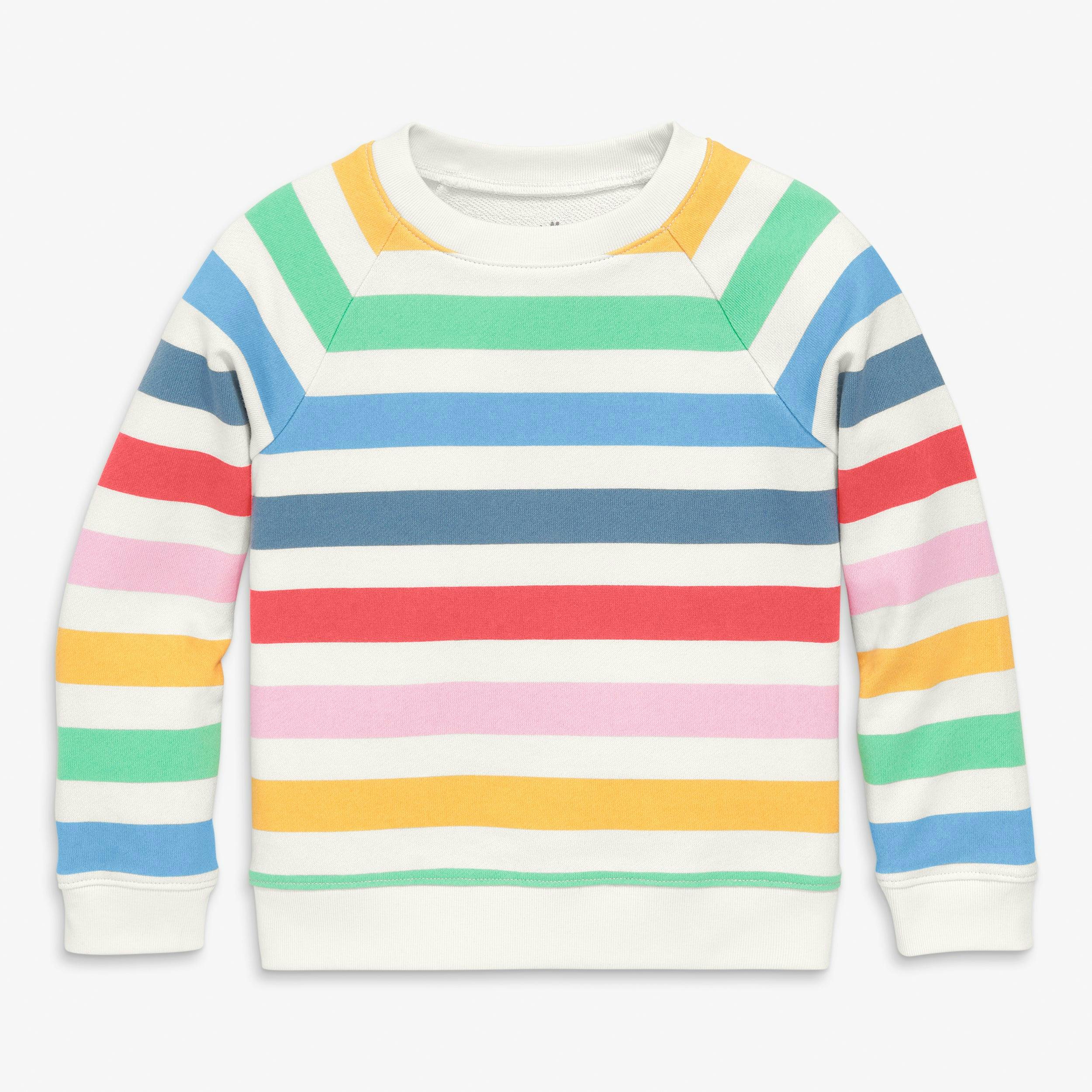 Kids sweatshirt in candy stripe