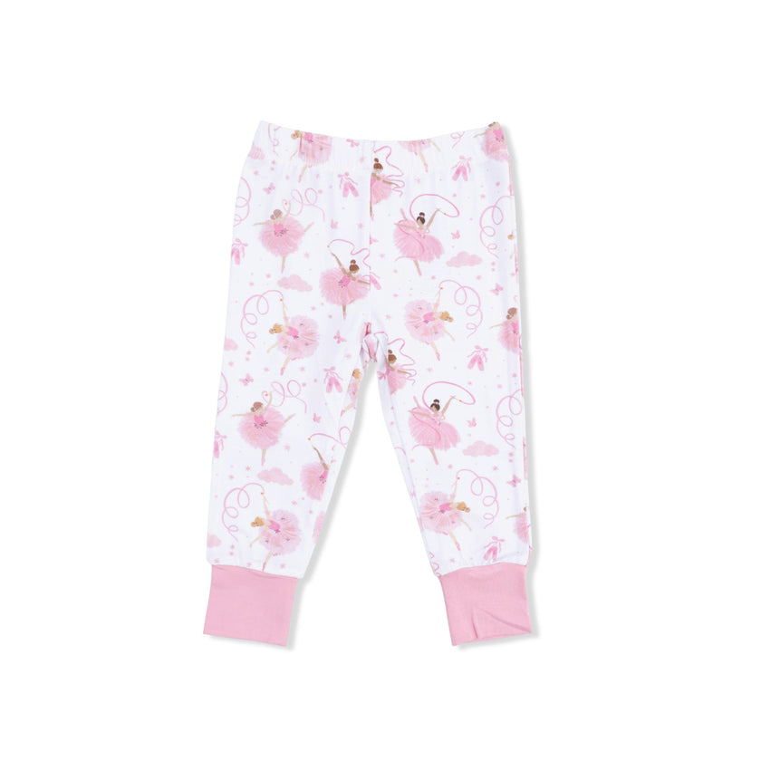 Ribbon Ballerinas - Short Sleeve Loungewear Set
