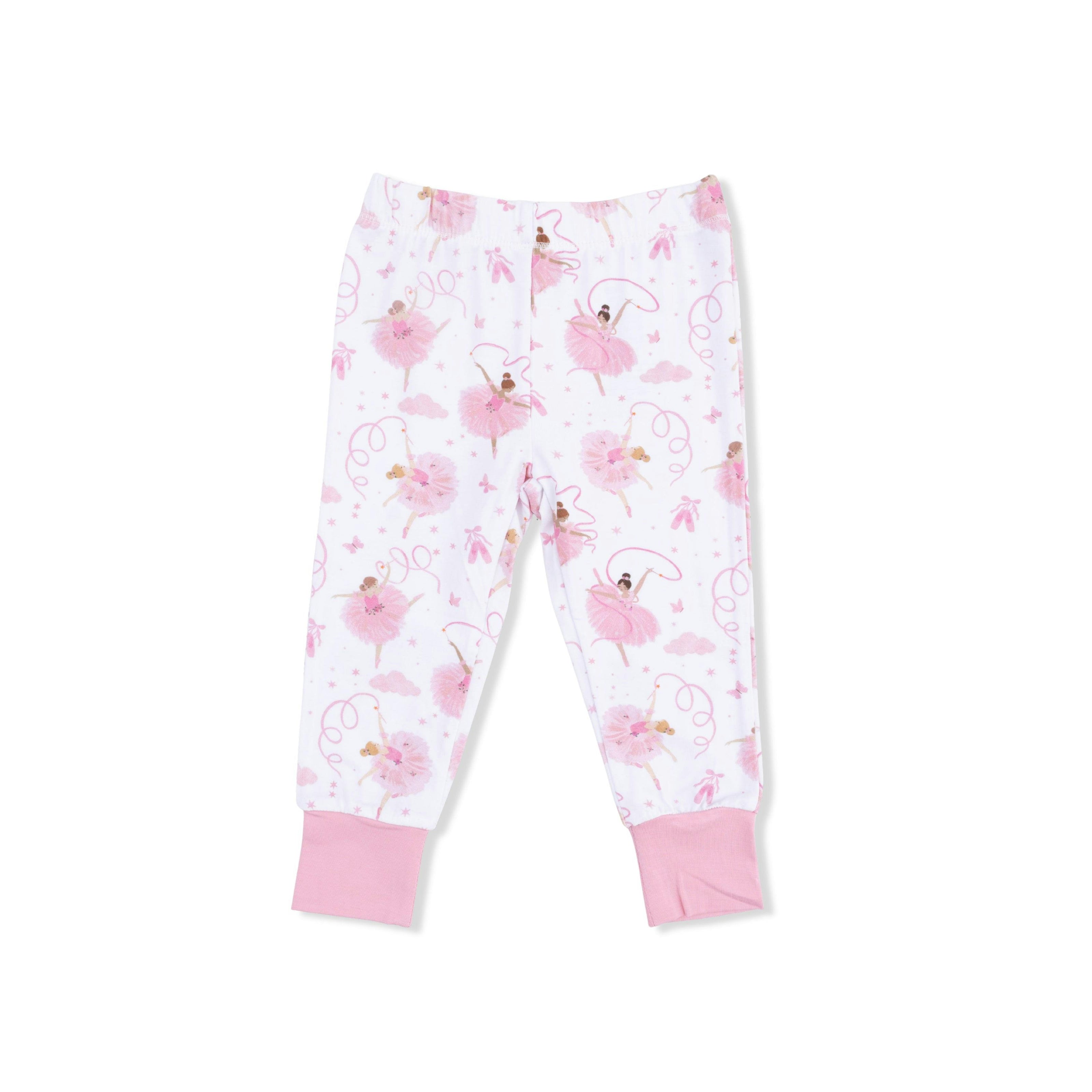 Ribbon Ballerinas - Short Sleeve Loungewear Set