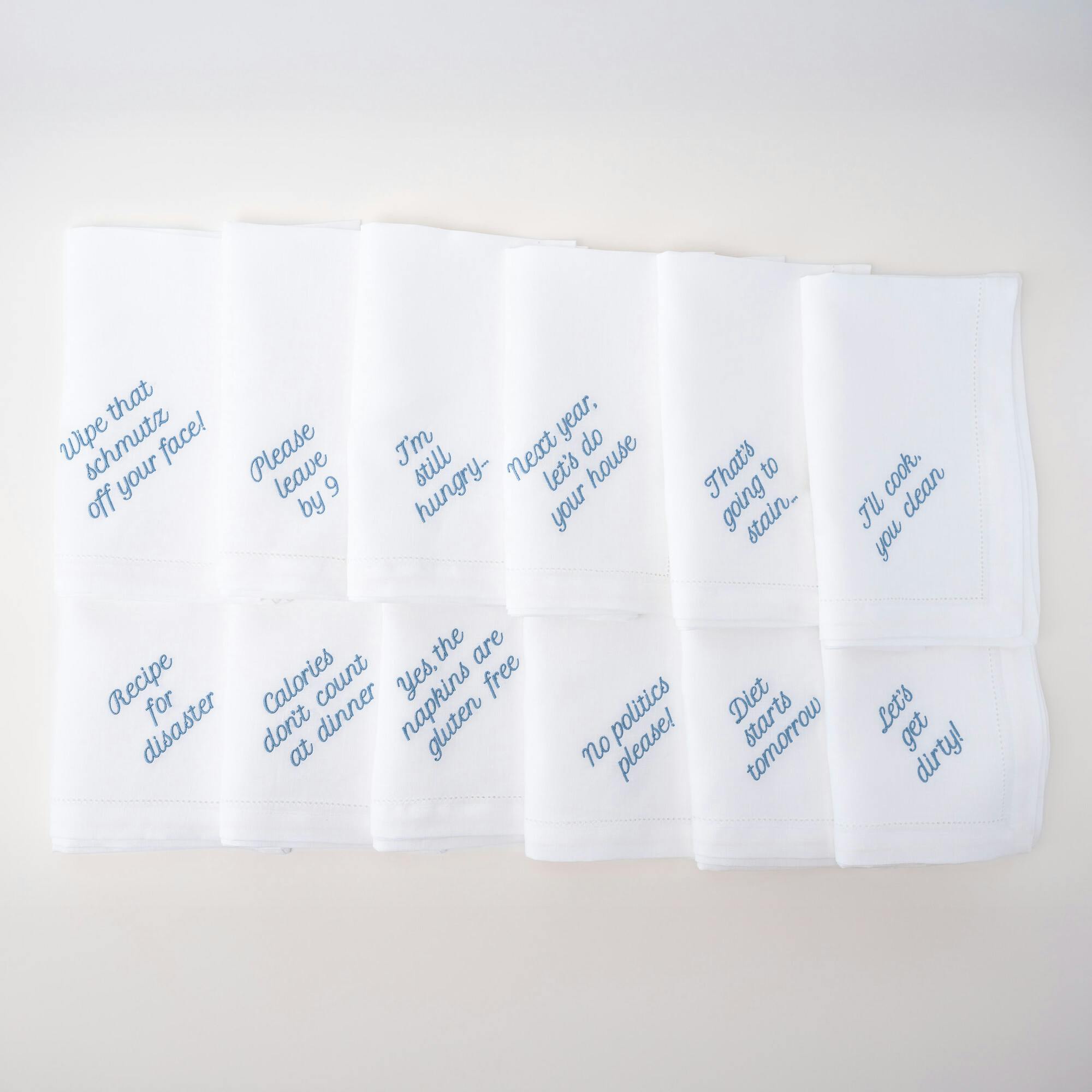 Mixed Messages Dinner Napkins