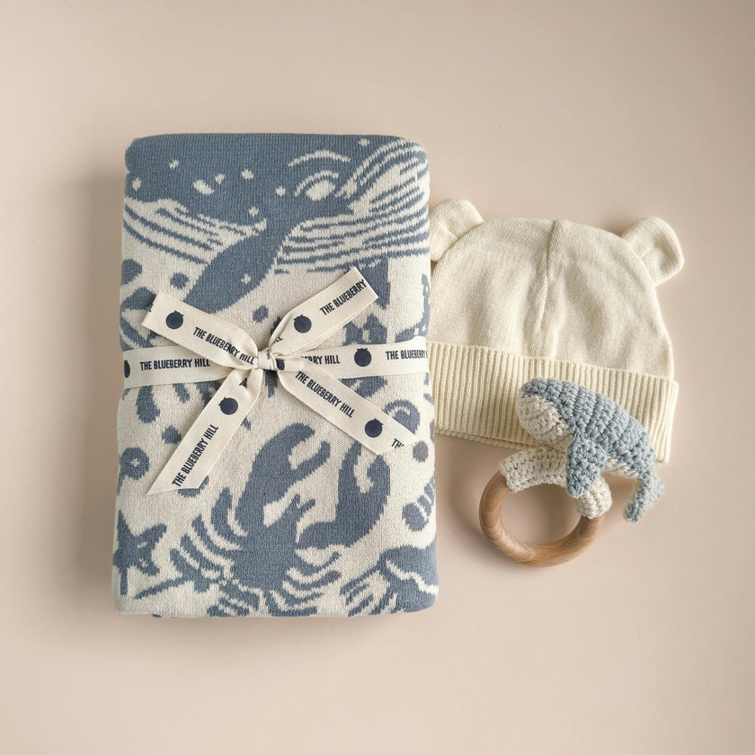 Cotton Baby Nautical Gift Set - Whale