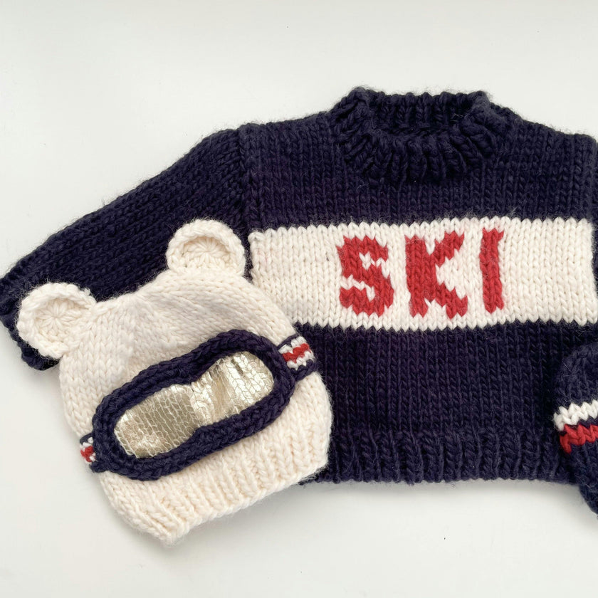 Ski Goggles Beanie - Bear