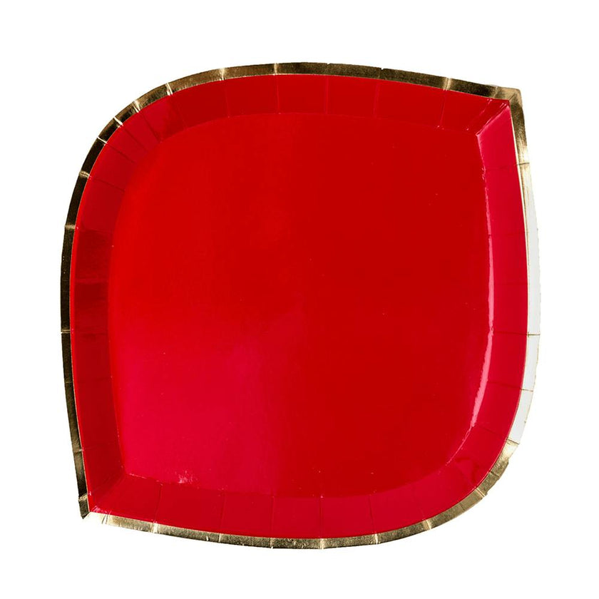 Posh Ruby Kiss Plates - 2 Size Options