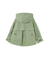 Green Hooded Windbreaker