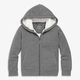 Kids teddy fleece-lined zip hoodie