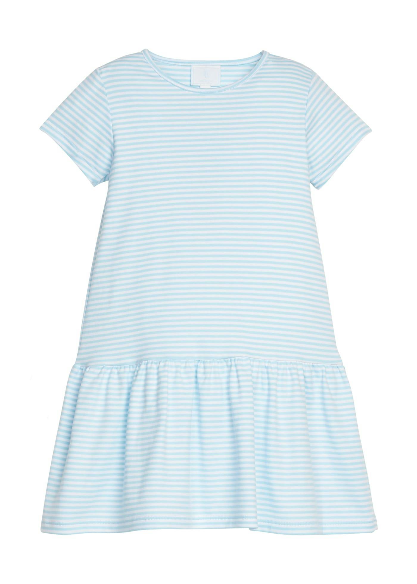 Kari T-Shirt Dress - Sky Stripe