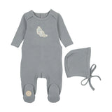 Mellow Moments Boys' Footie & Hat Set Quarry