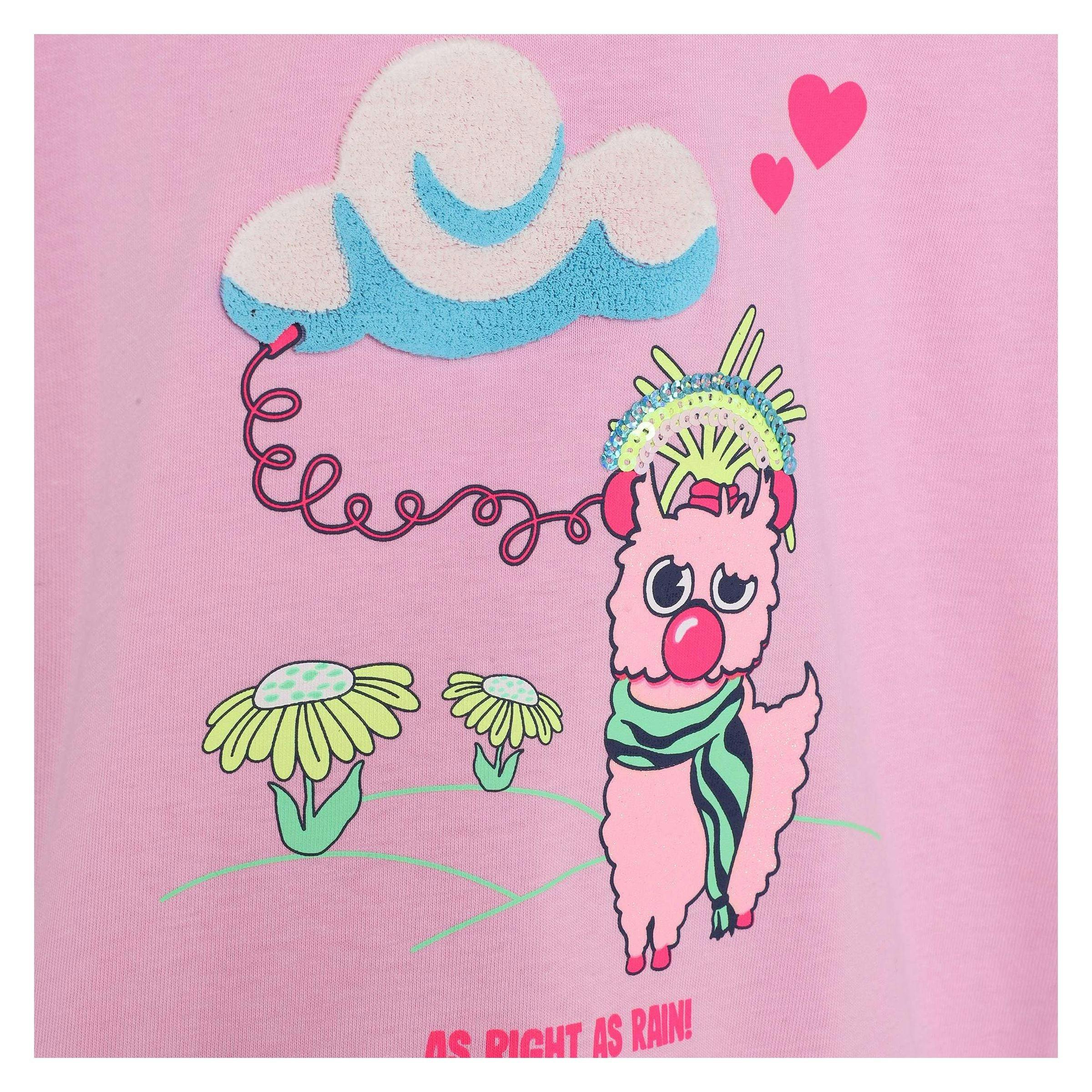 Pink Llama Graphic T-Shirt
