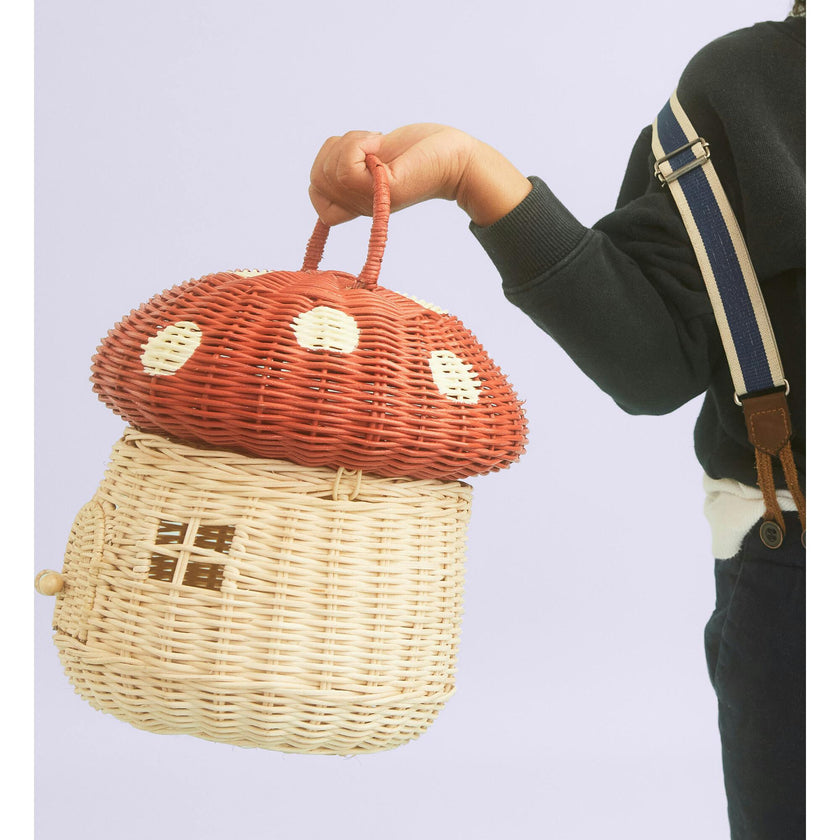 Rattan Mushroom Basket