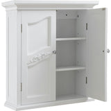 Versailles Wooden Wall Cabinet with 2 Shelves