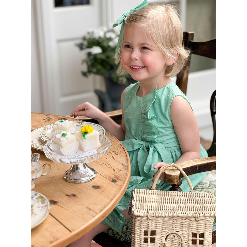 Embroidered Plumetti Dress